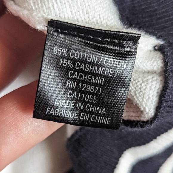 NWT 360 Cashmere Penny Striped Sweater - Picture 9 of 15